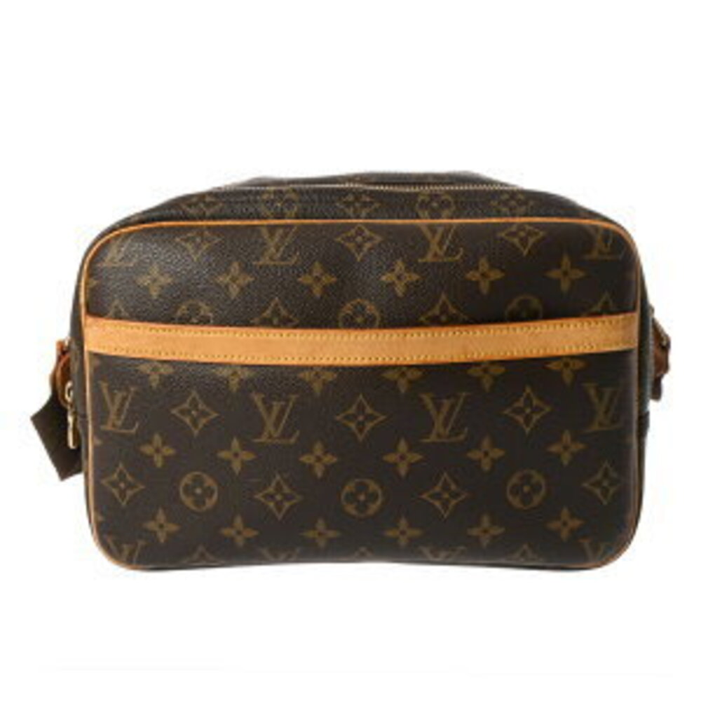 Louis Vuitton Monogram Reporter Brown Canvas Shoulder Bag